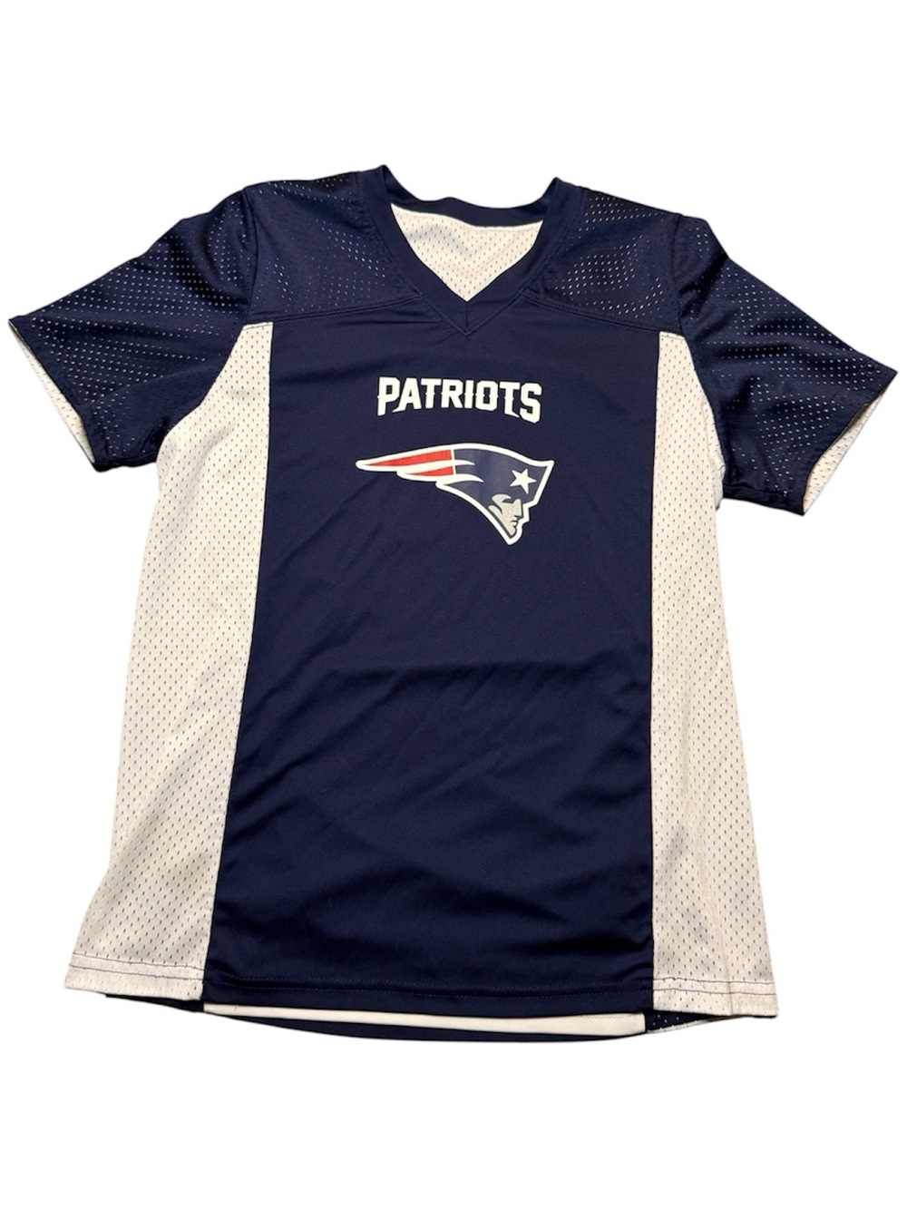 Official NFL Flag Football Reversible Jersey.- N.E. Patriots Mesh by Augusta